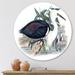 East Urban Home Vintage Birds Of Australia - Traditional Metal Circle Wall Art Metal in Black | 11" H x 11" W x 1" D | Wayfair