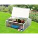 Hanover 3.28" W x 39.3" D Cold Frame Aluminum/Polycarbonate Panels in Gray | 1.58 H x 3.28 W x 39.3 D in | Wayfair HANGHMN-2NAT