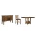 Signature Design by Ashley Ralene Extendable Counter Height Dining Set Wood/Upholstered in Brown | 36 H in | Wayfair PKG002066