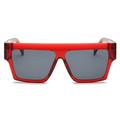 Wuffmeow Unisex Large Square Sunglasses Designer Retro Mirror Frame UV400 Sunglasses