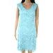 Lauren by Ralph Lauren Women's Floral-Lace Dress (0, Skylight)