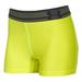 Women's Under Armour 1270720 HeatGear Shorty 3 Neon Yellow Compression Shorts