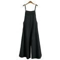 Women Summer Strapless Playsuit Ladies Casual Loose Wide Leg Long Pants Jumpsuit Summer Holiday Solid Wide Leg Trousers Sleeveless Tank Tops Playsuit