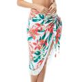 Women Printed Swimsuit Cover Up Mesh Bikini Swimwear Beach Cover-Ups Wrap Skirt