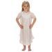 Solid Colors Short Sleeve Traditional Nightgown for Girls, 4 - 14