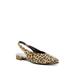 Ivy Kirzhner Prim Cheetah Leopard Print Retro Pointed Toe Slingback Flat Shoes (6)