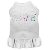 Mirage Pet 57-22 XSWT Rhinestone Wild Child Dress, White - Extra Small 8