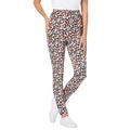 Woman Within Women's Plus Size Petite Stretch Cotton Printed Legging