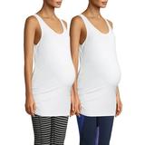 Time and Tru Maternity Basic Sleeveless Tank, 2 pack