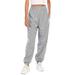 Avamo Women's Relaxed Fit Jersey Sports Pants French Terry Fleece Jogger Sweatpants Fitness Active Pants Trouser Gray XL