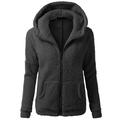 Women hoodie Winter Warm hoodie Thicken Fleece Hoddies Zip Up Hooded Slim Parka Jacket Overcoat Coat