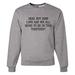 7 ate 9 Apparel Men's How Long are We in This Together Quarantine Grey Sweatshirt Large