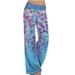 Women's Loose Printed Yoga Wide Leg Sports Pants