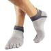 Balems Breathable Cotton Toe Socks Pure Sports Comfortable 5 Finger Toe Sock 38-43 Outdoor Men's
