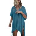 Niuer Bikini Cover Up for Women Summer Casual Lace Crochet Beach Dress Bathing Suit Swimwear