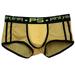 MIARHB Men Underwear Letter Printed Boxer Briefs Shorts Bulge Pouch Underpants Under wear Under wear