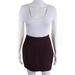 Cameo Womens Constructed A-Line Above Knee Casual Short Skirt Purple Size Medium