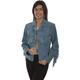 Scully L1016-193 M Suede Fringed Jacket, Denim - Medium