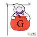 JEC Home Goods Ghost Pumpkin 2-Sided Polyester 18" x 13" Garden Flag in Red/Gray/Indigo | 18 H x 12.5 W in | Wayfair GF30003-G