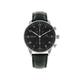 IWC Portugieser Chronograph Steel Leather Black Arabic Dial Mens Watch IW371447 Pre-Owned