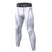 Men Compression Fitness Pants Tights Casual Bodybuilding Male Trousers Brand Skinny Leggings Quik Dry Sweatpants Workout Pants White S