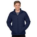 Tri-Mountain Men's Long Sleeve Bound Cuffs Zipper Quilted Puffer Jacket