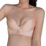 Women One-piece Non-slip Invisible Bra With Front Buckle And No Steel Ring Gathered Underwear