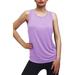 Avamo Open Back Workout Tank Tops Shirts Yoga T-Shirts Activewear Exercise Sleeveless Shirt for Women