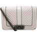 Rebecca Minkoff Women's Small Love Chevron Quilted Leather Crossbody Cross Body Bag - Putty