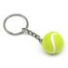 1pcs Tennis Ball Keychains, Keychain Accessories for Women and Mens,Chain Key Ring Decoration Gift for Sport Fans(3.8cm/1.49in/green)