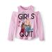 Nickelodeon JoJo Siwa Cold Shoulder Long Sleeve Graphic T-Shirt (Little Girls & Big Girls)