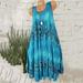 Bescita Women'S Summer Round Neck Casual Sleeveless Ladies Printed Dress