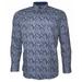 Mens Long Sleeve Print Cuff Button Dress Shirt Classic Fit