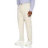 Amazon Essentials Men's Classic-Fit Wrinkle-Resistant Flat-Front Chino Pant, Stone, 28W x 30L