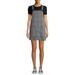 No Boundaries Juniors' Double Knit Pinafore Dress