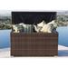 Moda Furnishings 264 Gallon Wicker Deck Box Wicker/Rattan in Brown | 28.09 H x 50.26 W x 22.77 D in | Wayfair MODA-3256B-Brown