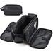 Loteaf Toiletry Bag for Men PU Leather Water-Resistant Travel Toiletry Bag Organizer Dopp Kit for Toiletries Accessories