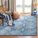 Blue/Navy 48 x 0.32 in Indoor Area Rug - Bungalow Rose Martha Stewart Ikat Navy/Cream Area Rug Polypropylene | 48 W x 0.32 D in | Wayfair