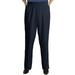 Viviana Women's Plus Size Elastic Waist Pull-On Shaped Fit Dress Pants with Pockets - Navy - 16WP