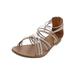 Girls CAROL Colorblocked Shiny Gladiator Sandals