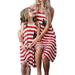 Bellella Women USA Flag Printed Sundress Mommy and Me Matching Dress Summer Casual Dress Red XL