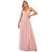 Ever-Pretty Womens Elegant A-Line Tulle Evening Cocktail Party Dresses for Women 73032 Blush US14