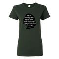 Fight for the Things that You Care About Ruth Bader Ginsburg Political Womens Graphic T-Shirt, Forest Green, 2XL