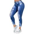 High-Waist Ripped Jeans For Women Skinny Leggings Ripped Denim Trousers Pants Juniors Destroyed Ripped Distressed Skinny Jeans