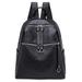 Puloru Women Backpack Travel PU Leather Bag Rucksack Solid School Shoulder Bag