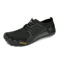 Nortiv 8 Men's Comfort Water Shoes Swim Diving Barefoot Quick Dry Shoes Surf Aqua Sports Shoes Trekman-2 Black Size 7.5