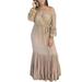 Women's Sexy Off-shoulder Maxi Dress Lace Patchwork Pleated Evening Dress Ball Gowns Party Dresses