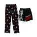 Scarface Tony Montana Mens Pants and Boxer Shorts Adult Sleepwear Bottoms Set, Black/Red, Size: XLarge