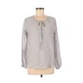 Pre-Owned White House Black Market Women's Size 4 Long Sleeve Silk Top