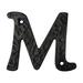 RCH Supply Company Vintage Classic Iron House Letter (3 Inch) Metal in Black | 3 H x 3.5 W x 0.2 D in | Wayfair 830M-BLK075